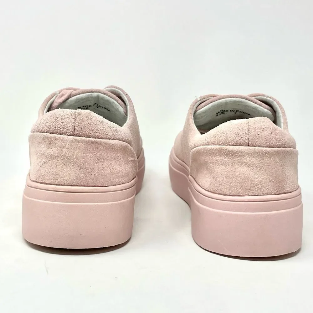 NEW DLG Monochromatic Pink Suede Chunky Sneakers Size 7 - Picture 5 of 8